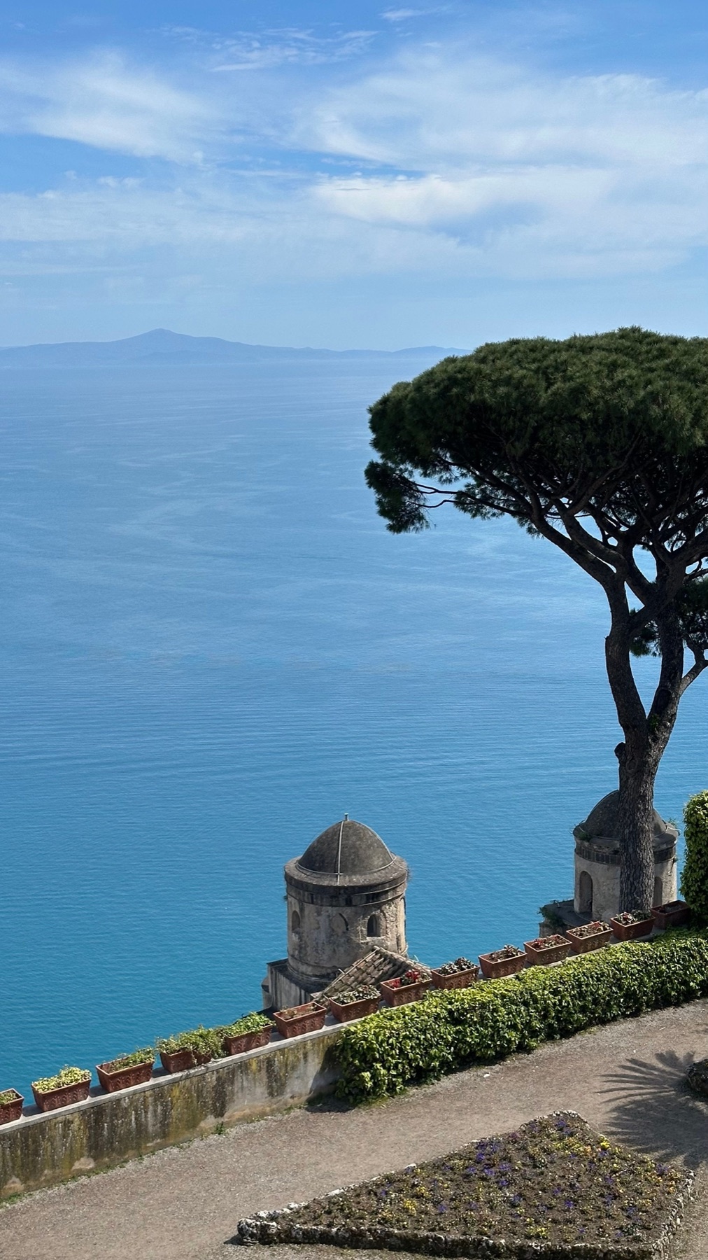 Villa Rufolo gardens overlooking the Gulf of Salerno, Ravello — Amalfi Coast